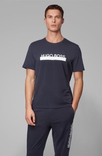 Koszulki BOSS Pyjama Ciemny Niebieskie Męskie (Pl53485)